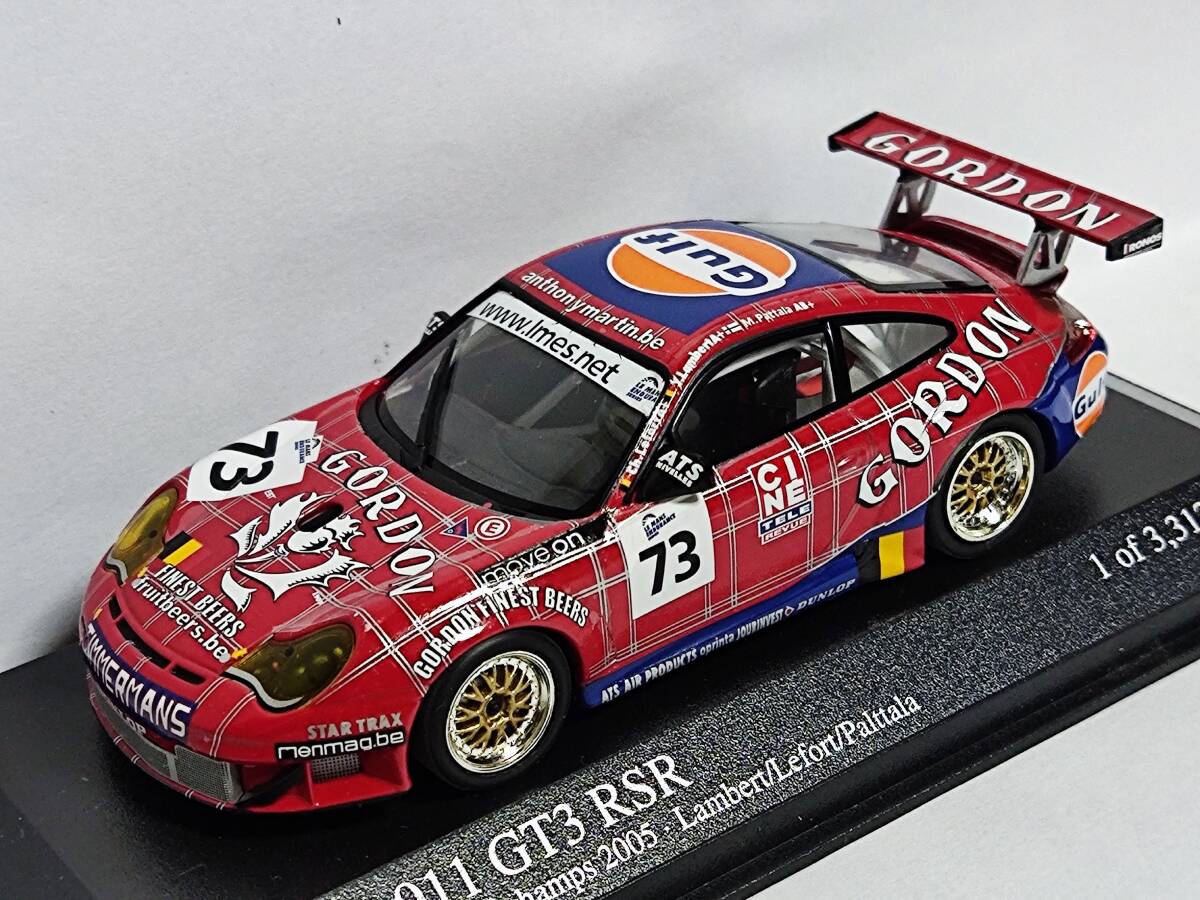 MINICHAMPS 1/43 Porsche 911 GT3 RSR Gordon-Team Gulf #73 1000km Spa 2005 [400056473] /ミニチャンプス/PMA/ポルシェ/ゴードン ガルフの画像1