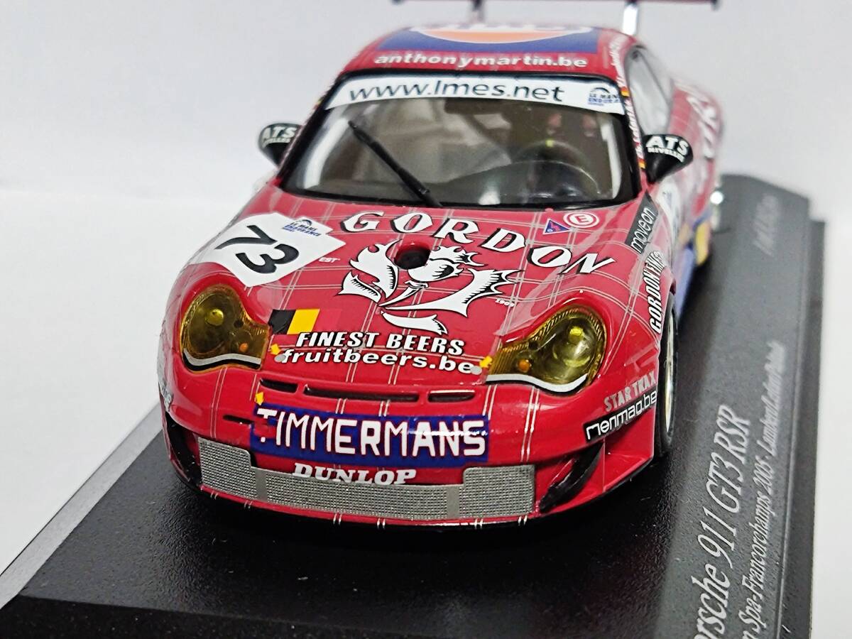 MINICHAMPS 1/43 Porsche 911 GT3 RSR Gordon-Team Gulf #73 1000km Spa 2005 [400056473] /ミニチャンプス/PMA/ポルシェ/ゴードン ガルフの画像6