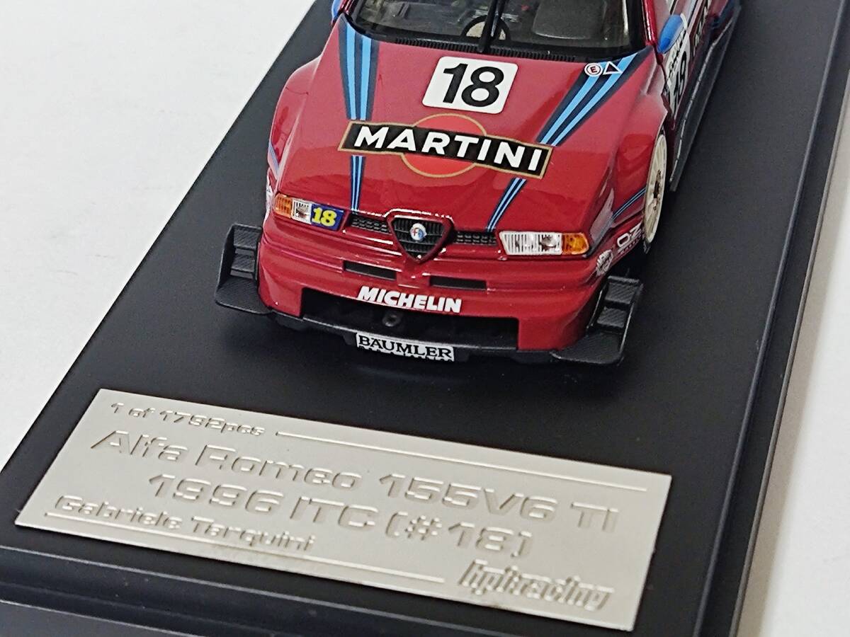 hpi racing【ベルテンポ特注】1/43 Alfa Romeo 155V6 TI MARTINI #18 1996 ITC G.Tarquini [8027] /アルファロメオ/マルティーニ_画像7