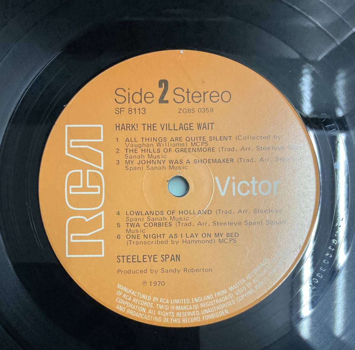 UK RCAオリジナル美盤 Hark! The Village Wait / Steeleye Span 名作1stの画像5