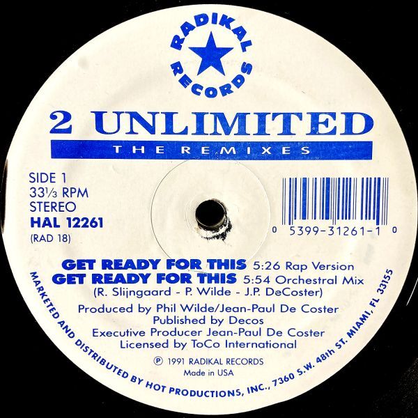 ☆送料無料☆ 2 Unlimited / 4タイトルセット ■ No Limits (UK盤LP) / Get Ready For This / Twilight Zone / No Limit / レイヴの画像3