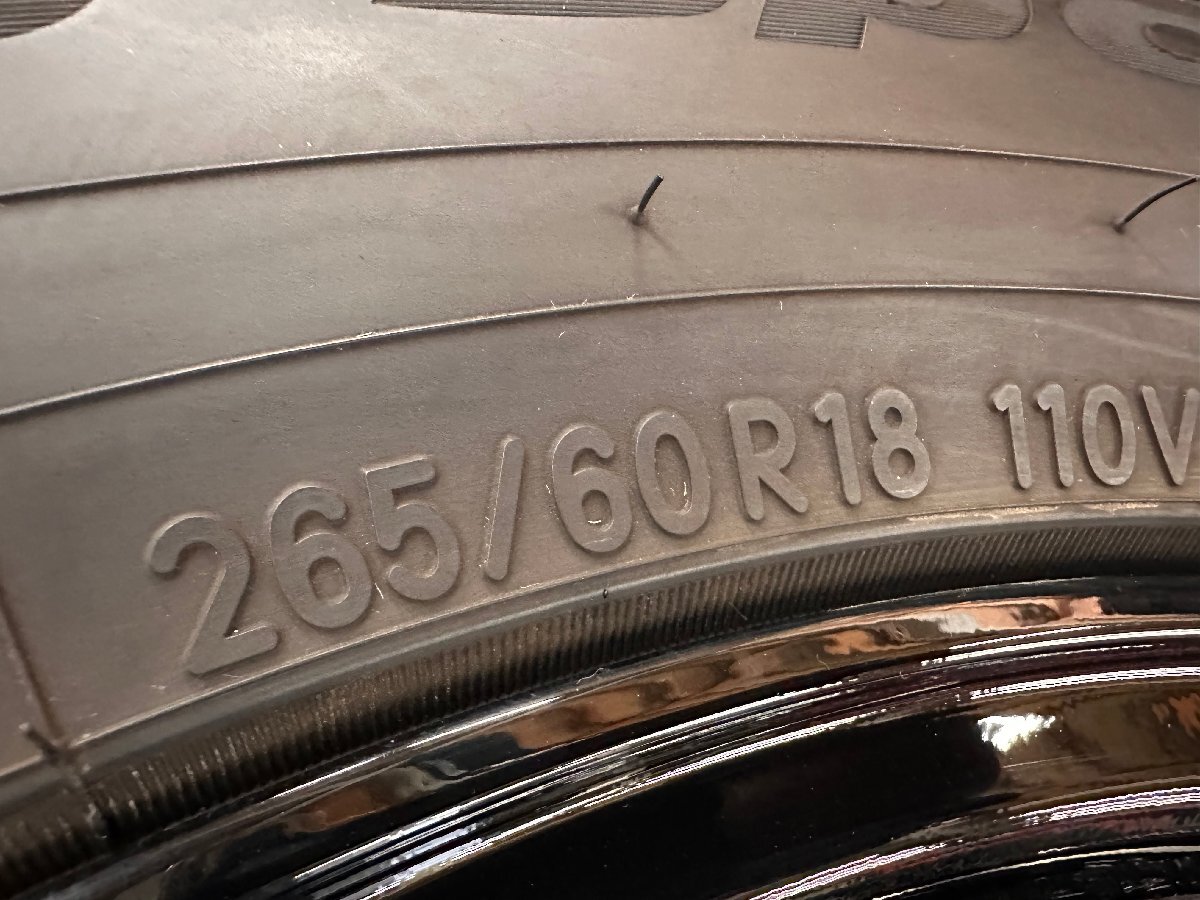 バリ溝 2023年製 TOYO プロクセス スポーツSUV 265/60R18 8J +20 6H PCD139.7 MUD VANCE 未使用品 4本set プラド 等 P240420aの画像8