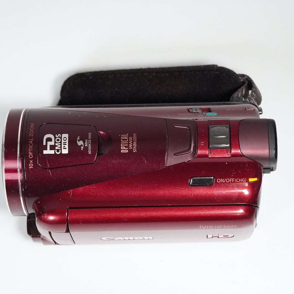 Canon キャノン iVIS HF M41 レッド 動作OK 1週間保証 /9795_画像7