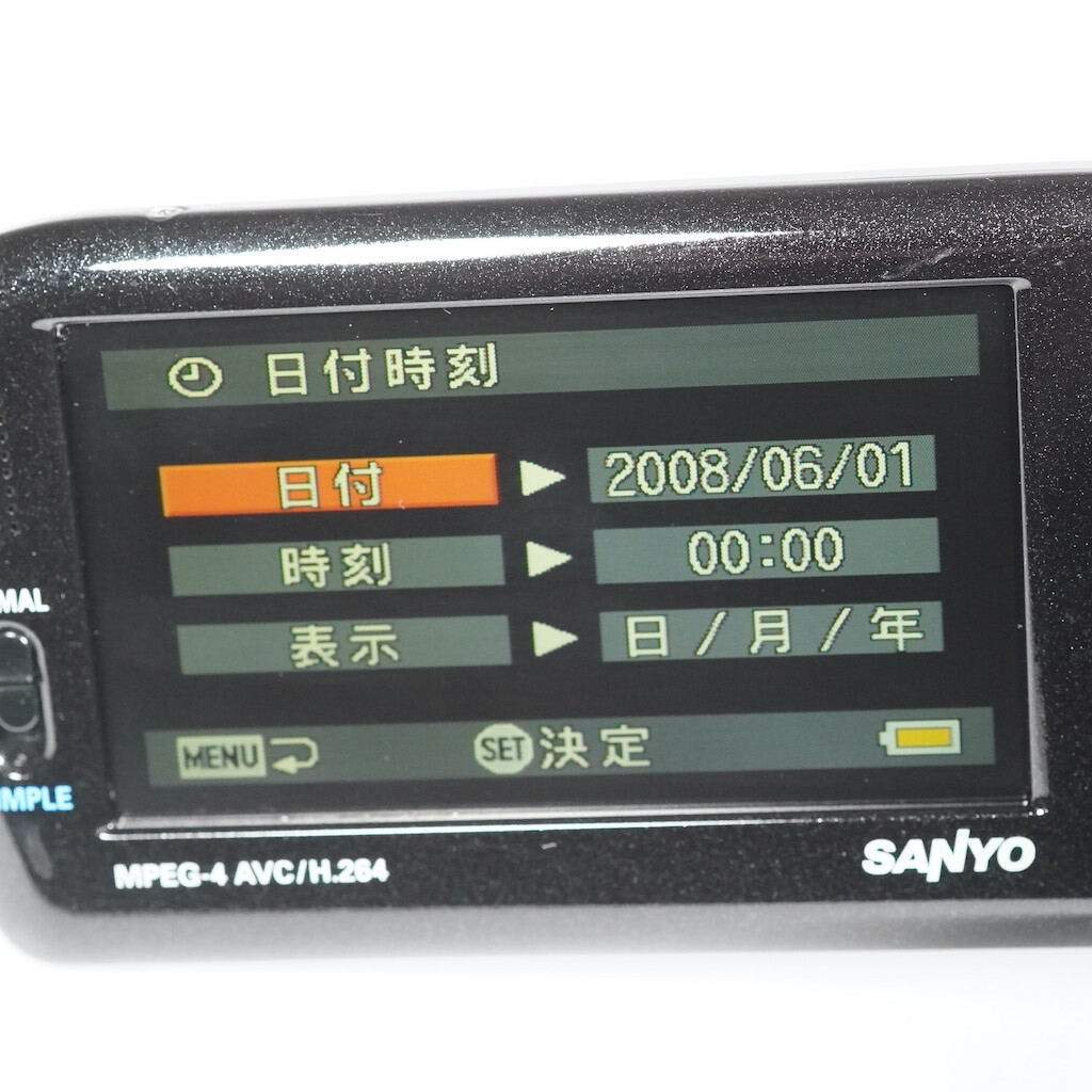 SANYO サンヨー Xacti DMX-HD1010 グレー 1週間保証 /9856 動作OKの画像7