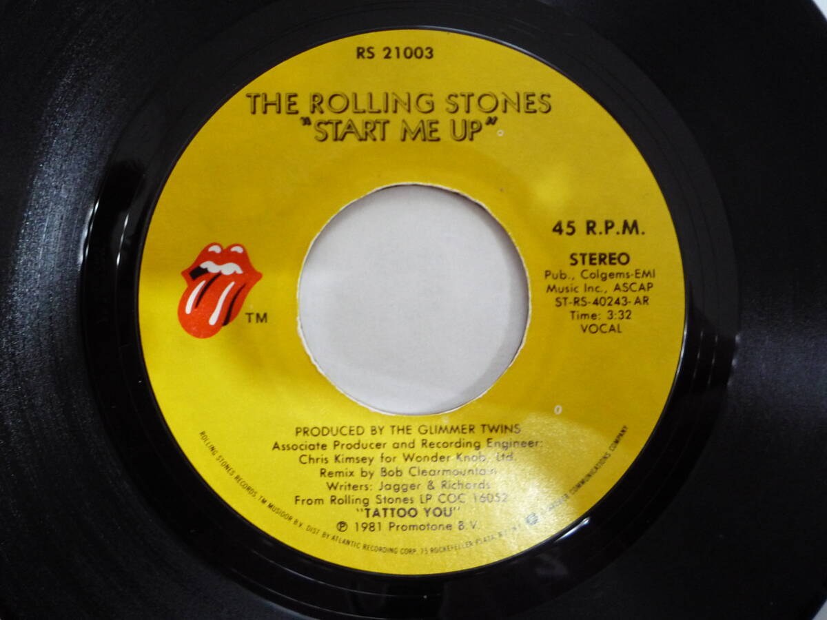 US Original 7inch EP/Start Me Up, No Use In Crying/RS 21003/米国 オリジナル/Rolling Stonesの画像2