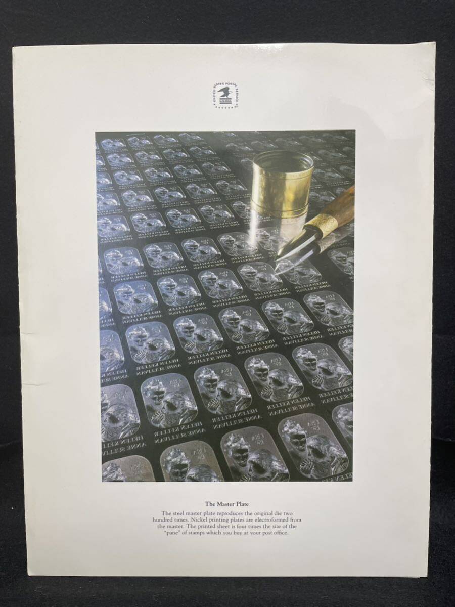 米国郵便 公社造幣局 1980年 記念切手×特別切手 ヘレンケラー など_画像2