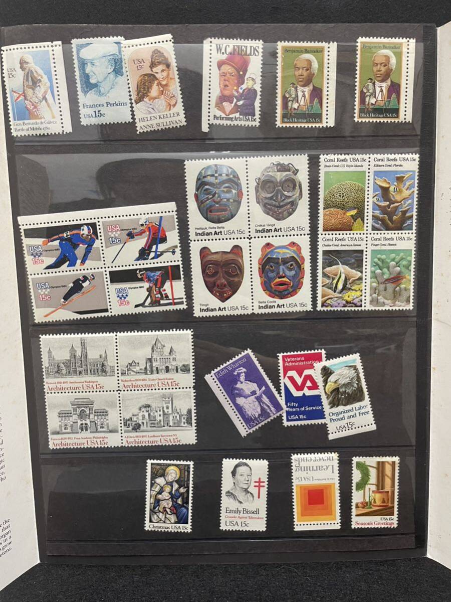 米国郵便 公社造幣局 1980年 記念切手×特別切手 ヘレンケラー など_画像4