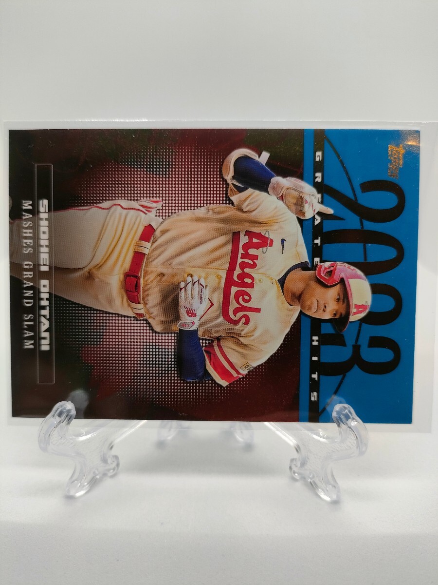 【レアver、最新2024】大谷翔平 ブルーパラレル - 2024 Topps Series 1 2023 Greatest Hits #23GH-12 Blue Parallelの画像3