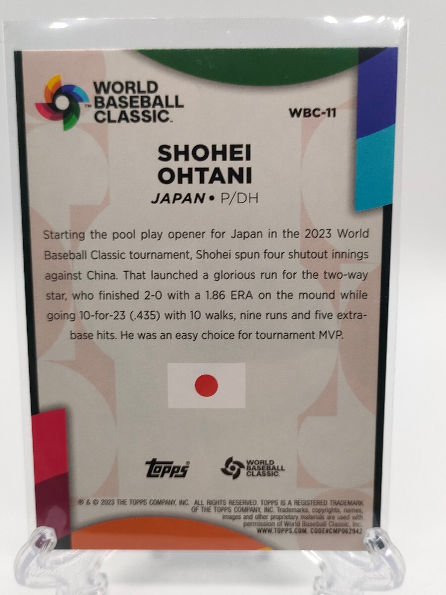 【2023WBC】大谷翔平 - 2023 Topps #WBC-11 World Baseball Classic Starsの画像3