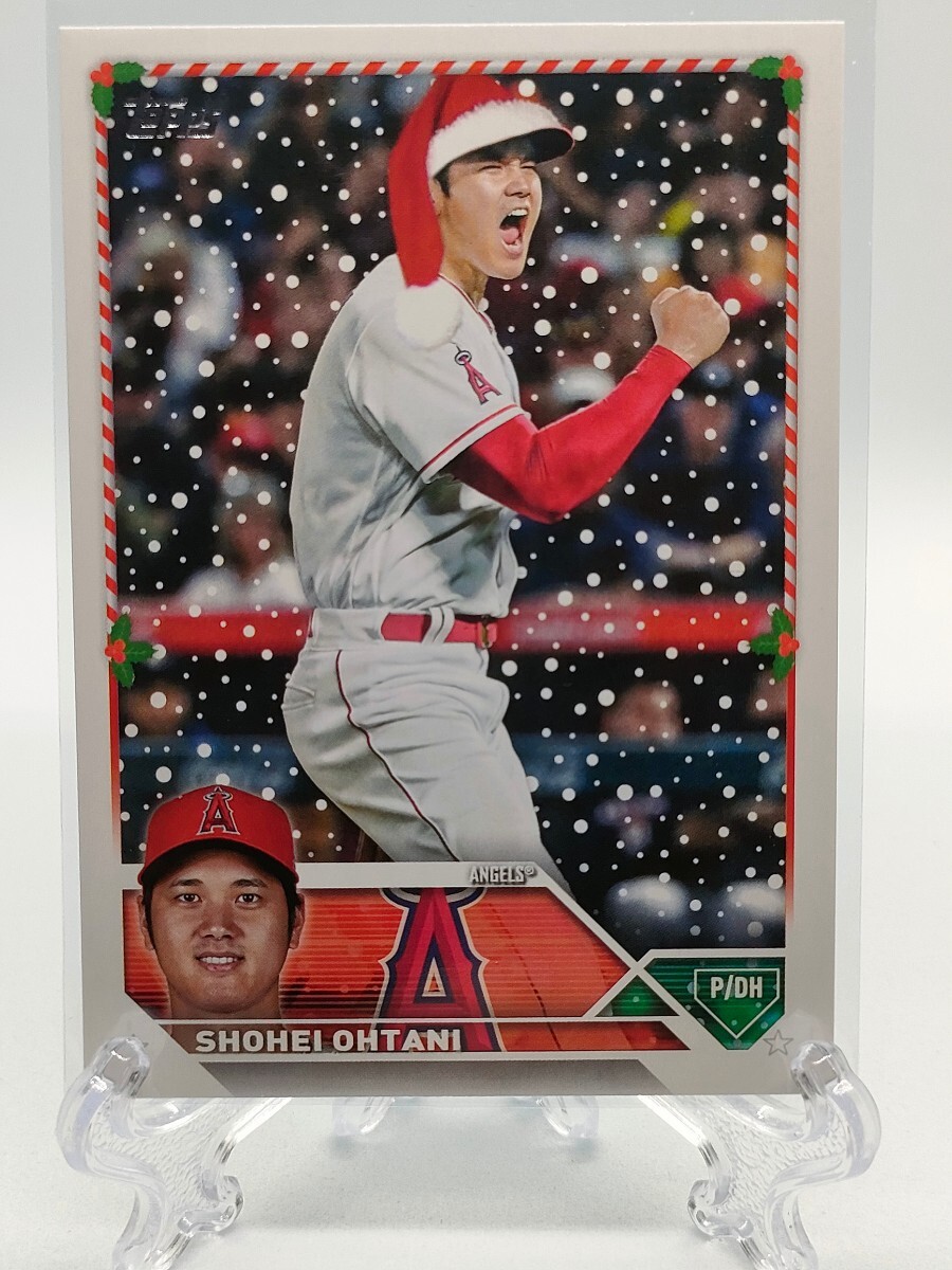 【レアSP】大谷翔平サンタハット - 2023 Topps Holiday #H17 Short Print Variations Santa hut の画像1