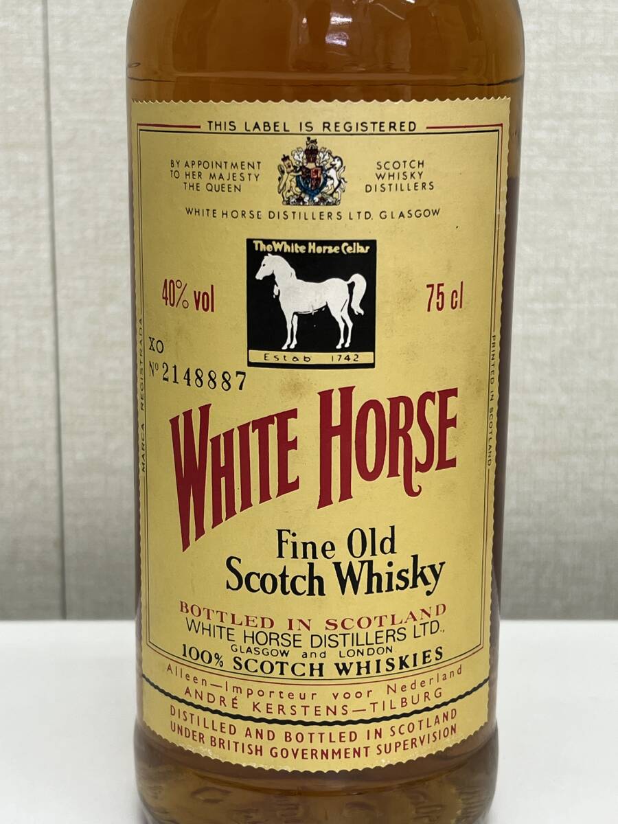 【未開栓】 WHITE HORSE ホワイトホース Fine Old ファインオールド 750ml スコッチ ウイスキーの画像3