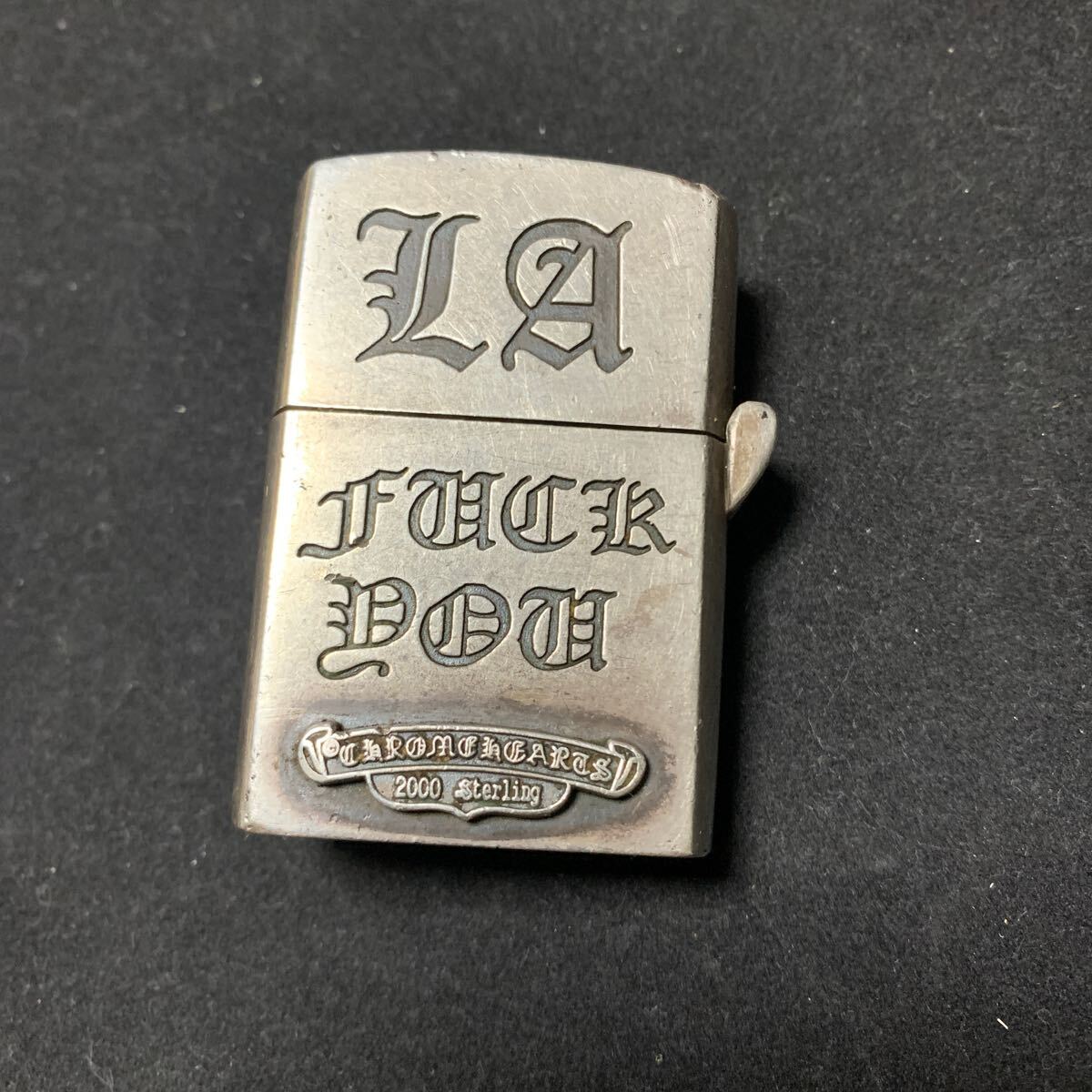 1円スタート ZIPPO クロム ライター 喫煙具 アクセサリー ジャンク品 136g starring の画像2