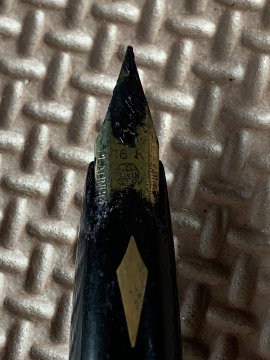 【一円】PLATINUM 18K万年筆 ペン先 金　ジャンク　現状品_画像4