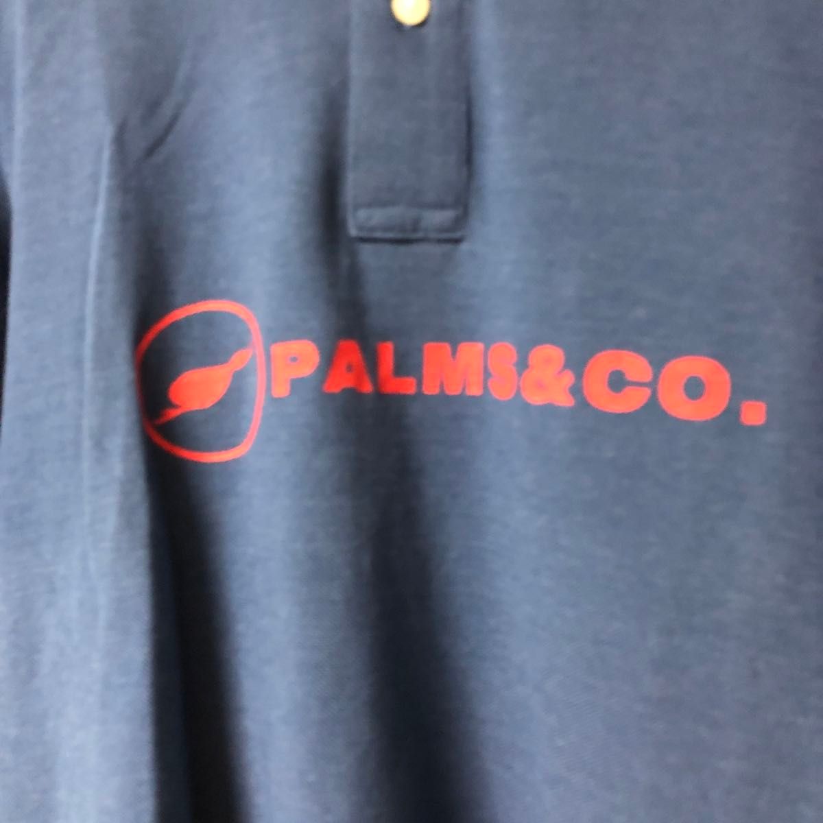 値下げ！PALMS & CO. 紺色ポロシャツ　サイズL 美品！