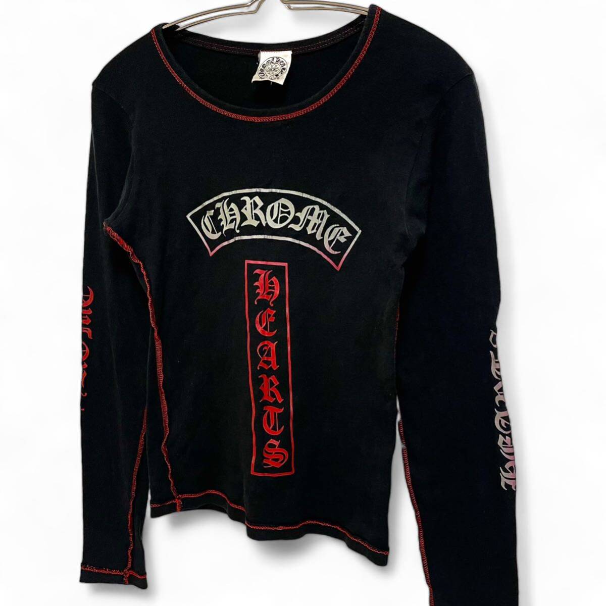Chrome Hearts Vintage Gradient Long Sleeve T-Shirt Black Y2K Rare クロムハーツ ヴィンテージ ロンＴ 長袖Tシャツ 黒 レア_画像3