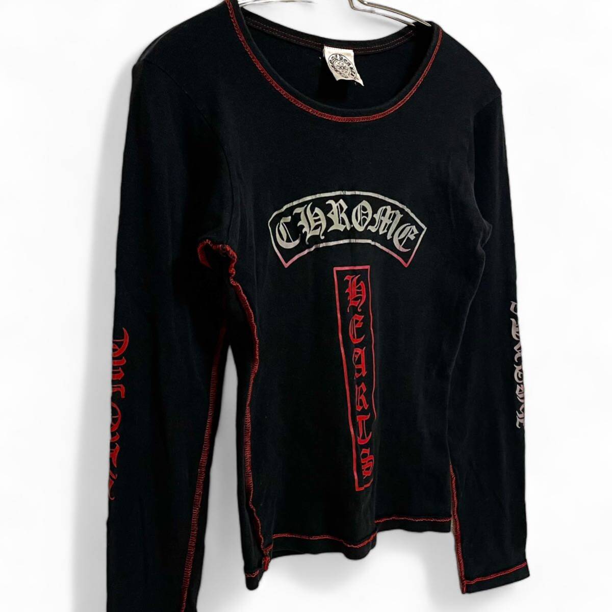 Chrome Hearts Vintage Gradient Long Sleeve T-Shirt Black Y2K Rare クロムハーツ ヴィンテージ ロンＴ 長袖Tシャツ 黒 レア_画像2