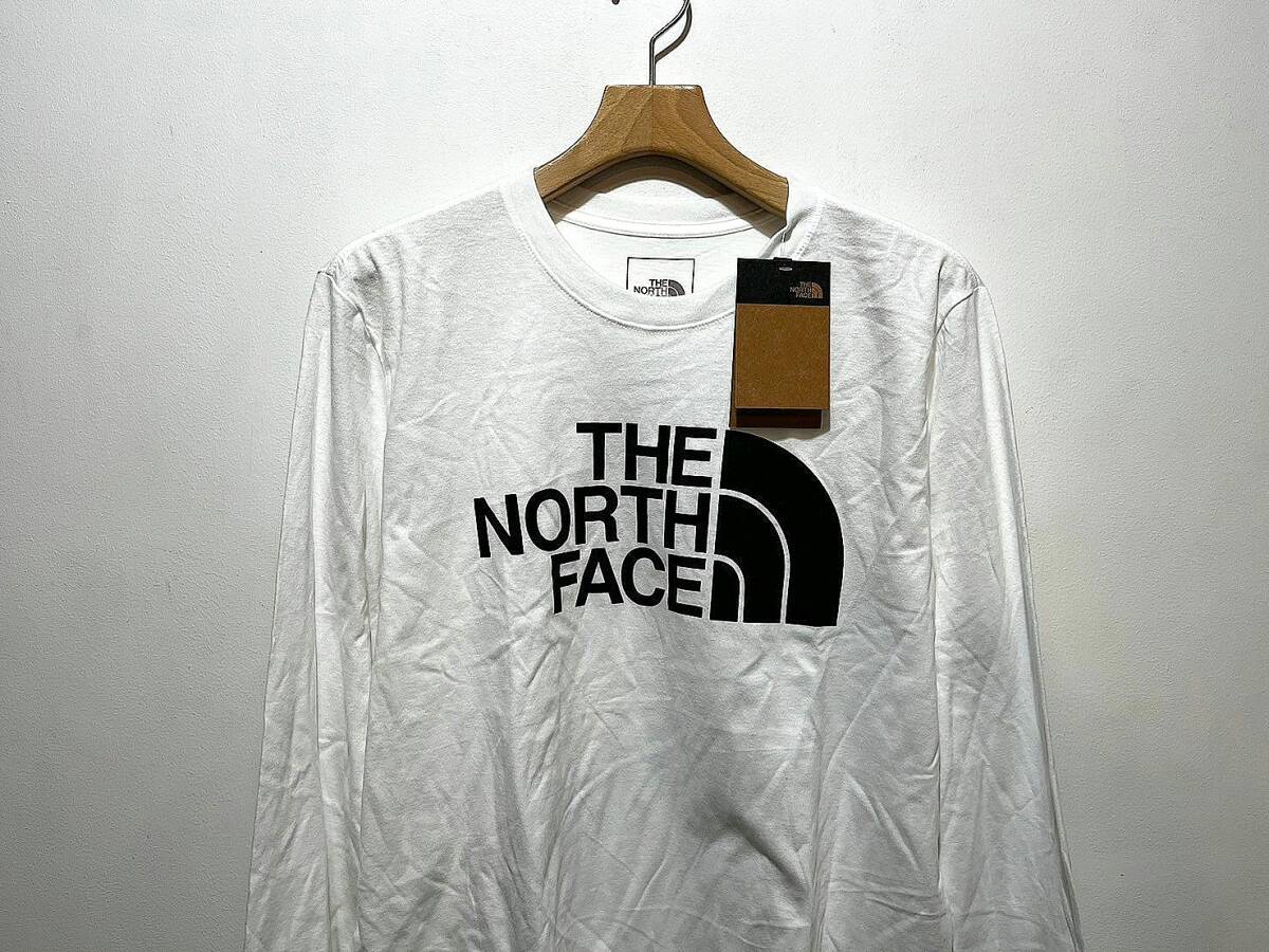 即決 送料￥380 新品 日本未発売 正規品 USA限定 The North Face ノースフェイス US-S 袖ロゴ 長袖Tシャツ ロンT WHITE