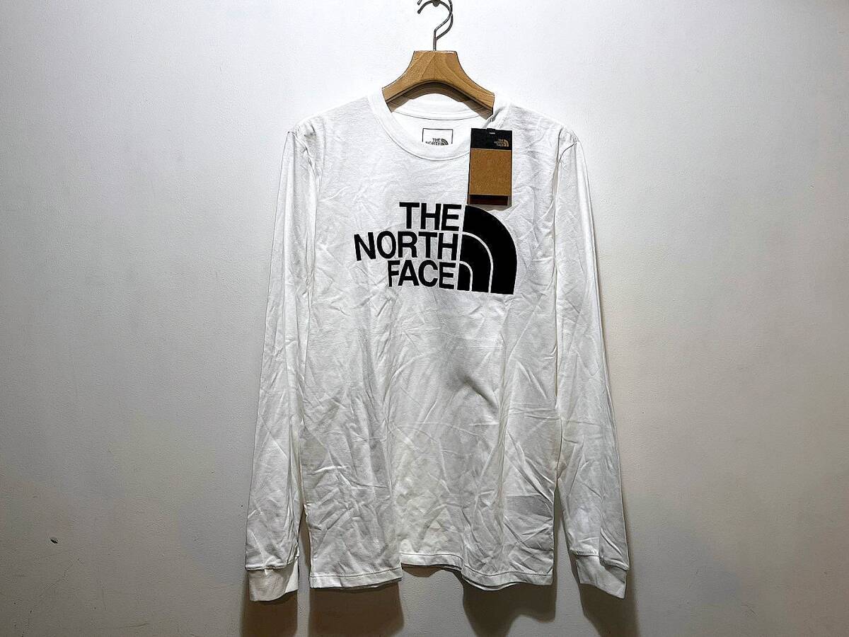 送料￥380 新品 日本未発売 正規品 USA限定 The North Face ノースフェイス US-M 袖ロゴ 長袖Tシャツ ロンT WHITEの画像5