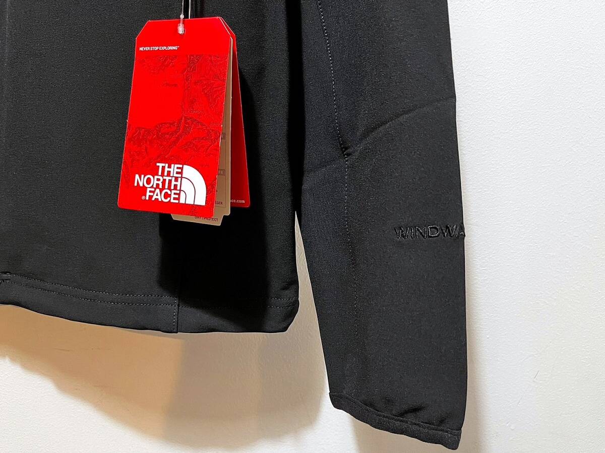 新品 正規品 USA限定 The North Face ザ ノースフェイス 相当 US-XL 袖ロゴ ストレッチ ソフトシェルジャケット BLACK_画像10