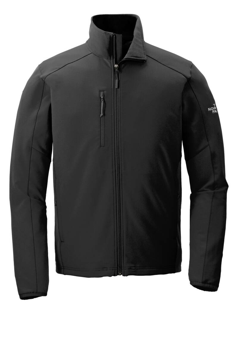 新品 正規品 USA限定 The North Face ザ ノースフェイス US-XL 人気のBlack ストレッチ ソフトシェルジャケット 袖ロゴ入りの画像1