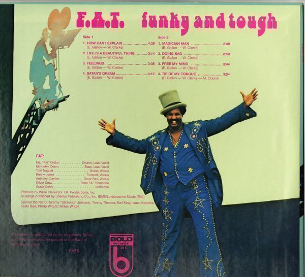 F.A.T. / Funky & Tough（Bold）1999? US? LP re_画像2