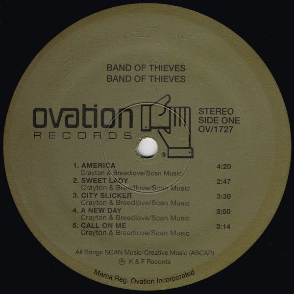 Band Of Thieves（Ovation）US? LP opss re_ディスク: NM or M-