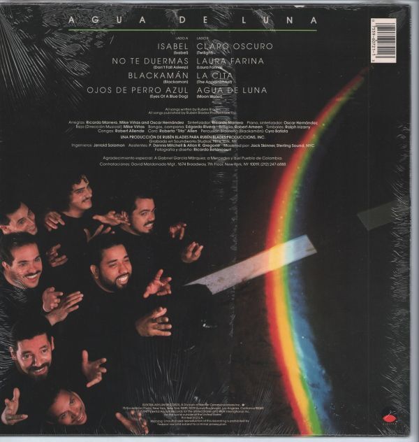Rueben Blades y Seis Del Solar / Agua De Luna (Moon Water) （Elektra）1987 US LP opss_画像2