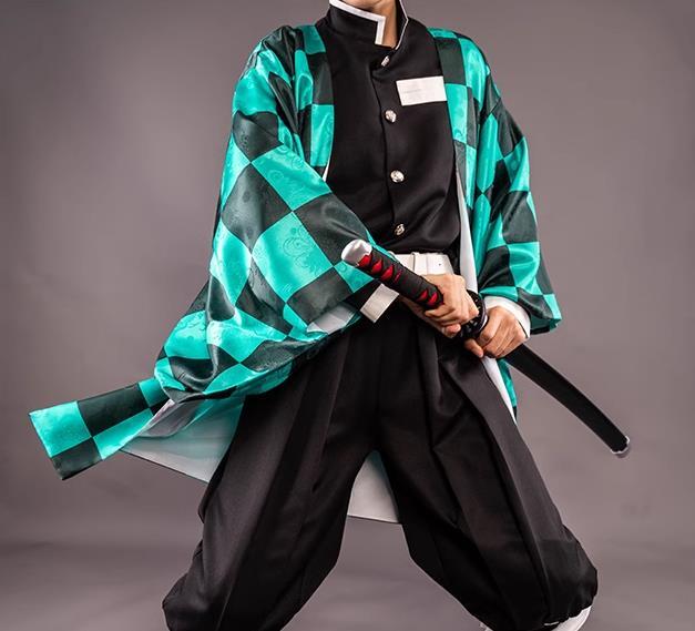 修正版 実物撮影鬼滅の刃 竈門炭治郎 コスプレ衣装 風(ウィッグ 修正版 実物撮影鬼滅の刃 竈門炭治郎 コスプレ衣装 風(ウィッグ