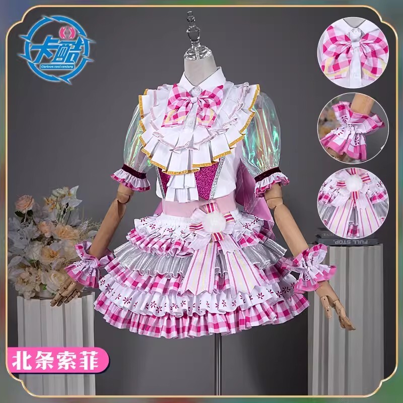 プリパラ 北条そふぃ 南みれぃ コスプレ衣装1着風(ウィッグ 靴 プリパラ 北条そふぃ 南みれぃ コスプレ衣装1着風(ウィッグ 靴