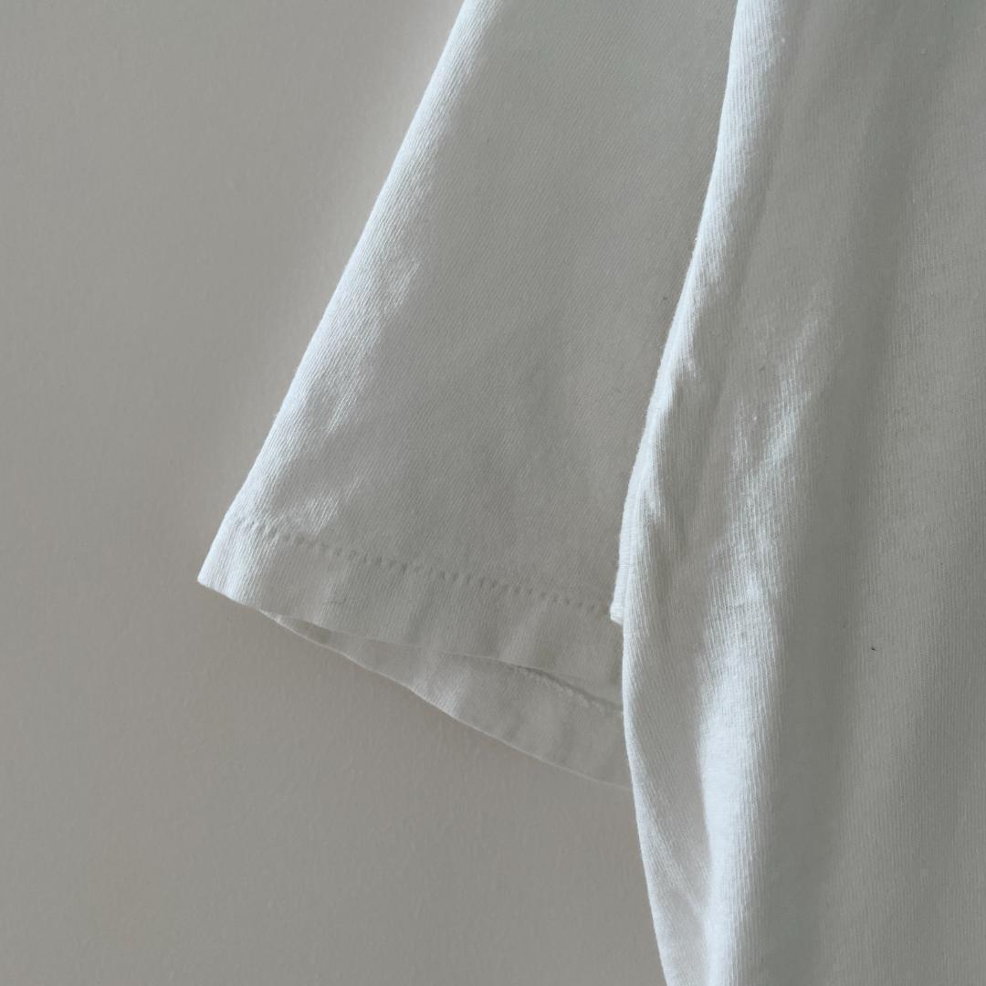 GF577 Tシャツ 80s ブタ イラスト BBQ 白T プロモT 企業T 古着 ビンテージ XL サイズ ジャージーズタグ ホワイト色_画像3