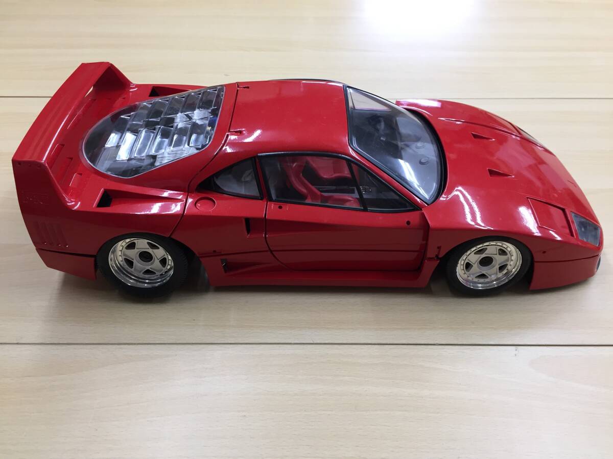 115 C-921/【1円スタート】1/8スケール FERRARI F40 モデルキット [K55] [JAN:8010023000552] 組み立て済み 現状品 ジャンク品_画像6