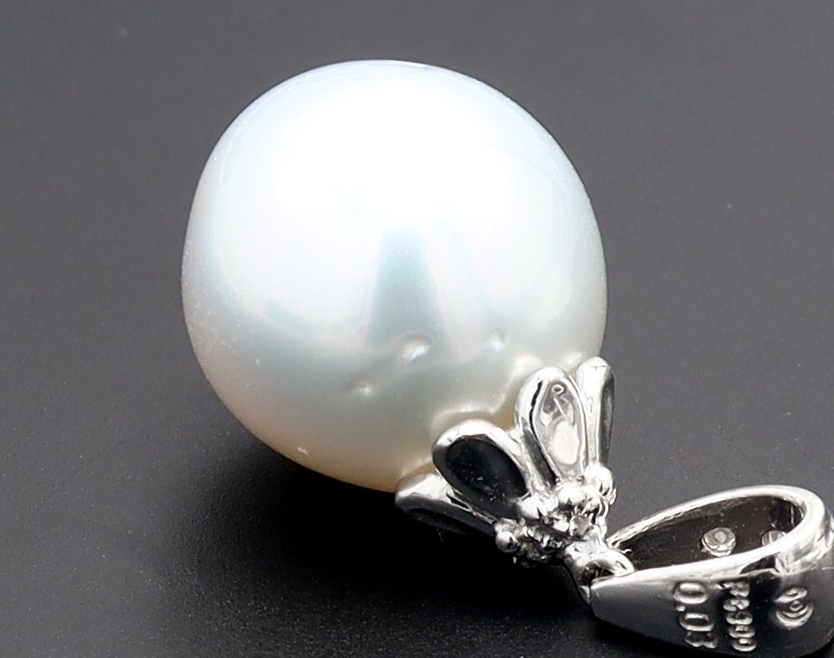 TASAKI タサキ 田崎真珠 パール 南洋 ダイヤ プラチナ(Pt900) ペンダントトップ pearl platinum pendanttopの画像4
