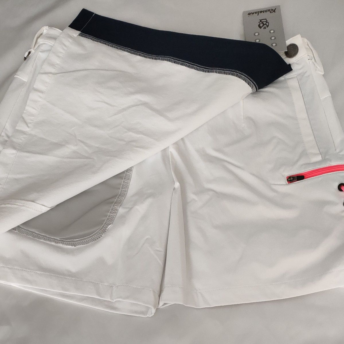 ラッセルノ ゴルフ ストレッチ ライン ラップ キュロットスカート レディス 2サイズ  Ｌサイズ  新品未使用 ホワイト