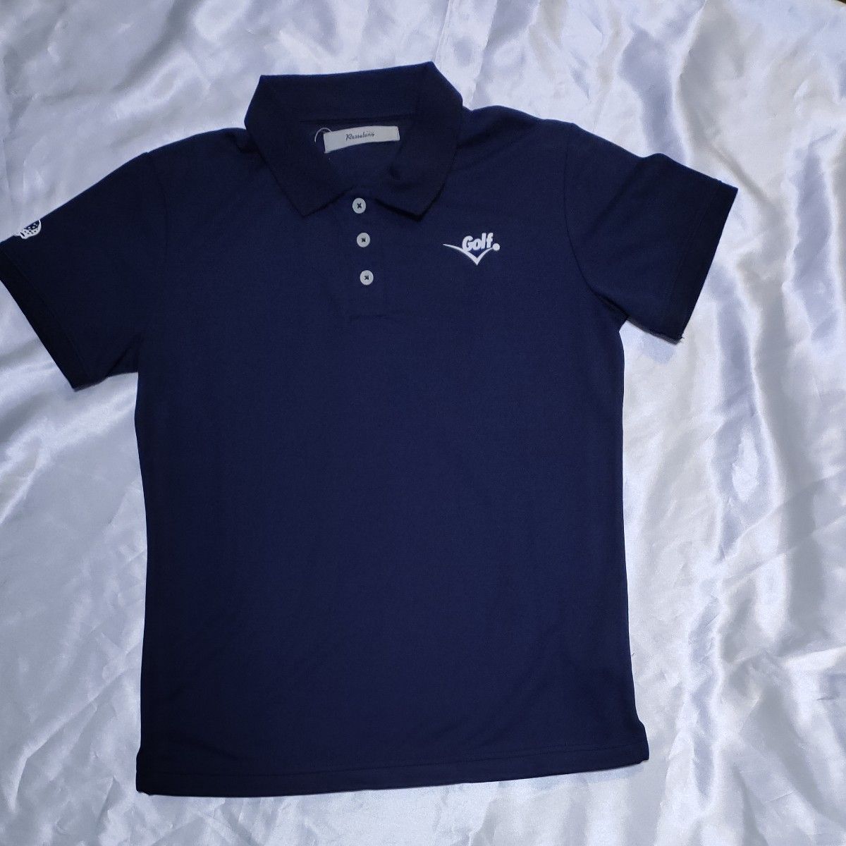 ラッセルノ　ゴルフ　ラップキュロットスカート　ポロシャツ　ネイビー　セットアップ　2サイズ　Lサイズ　新品未使用　ゴルフウェア