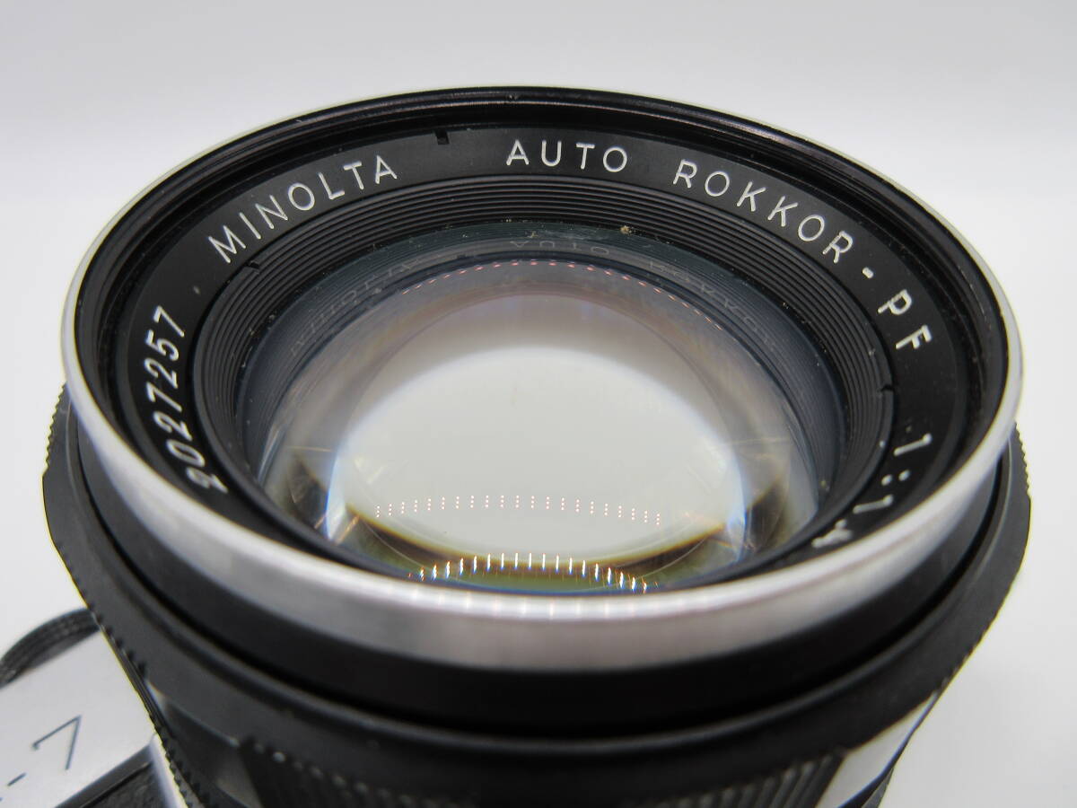 【★１円～★現状販売！】[UK13642]一眼レフカメラ minolta SR-7 (1:1.4 f=58mm)の画像7