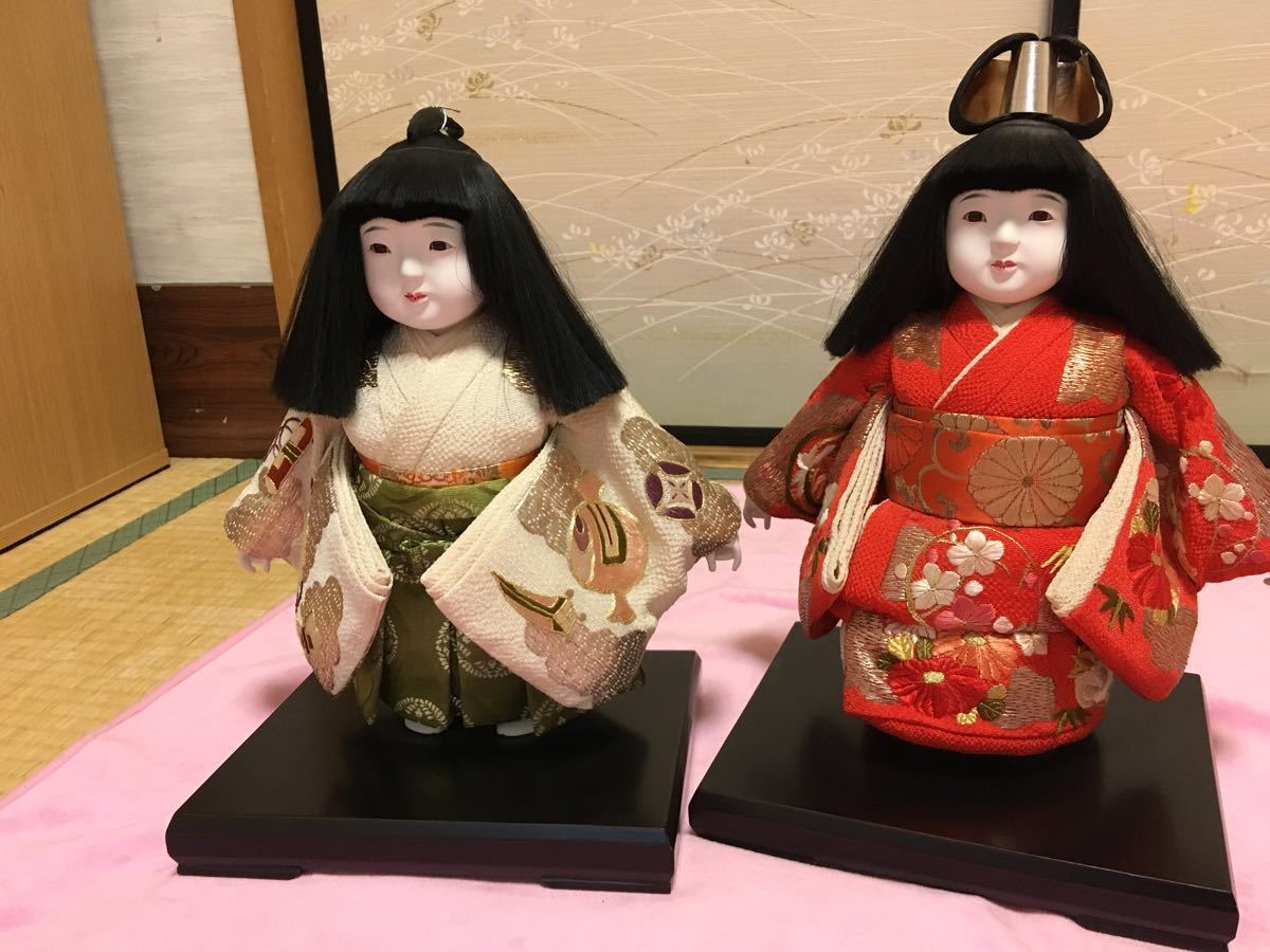 最大15%OFFクーポン 正絹京友禅 元賀章介作 高級市松人形 - 工芸品 