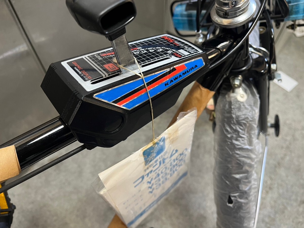 ○K) 当時物 未使用品 カワムラ サイクル 自転車 レトロ デコチャリ 22インチ FANTOM SHIMANO SL-PF65 5Speed 初期保護シート付 長期保管③_画像5