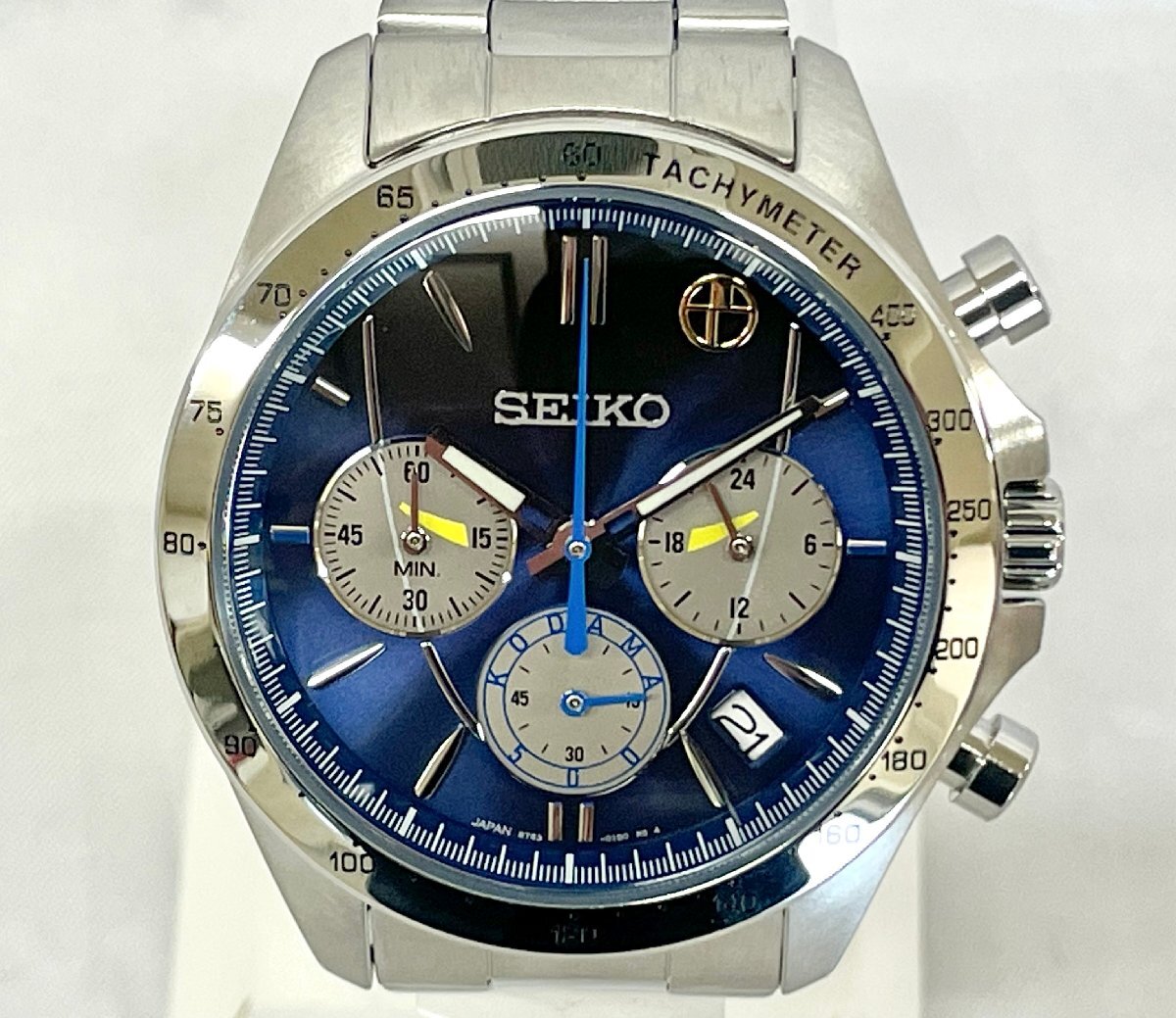 【SEIKO】セイコー 8T63-01D0 JR500 500系 こだまウォッチ WEST JAPAN 25th ANNIVERSARY 新幹線 クロノグラフ 質屋ユニオン的場店 中古S品_画像2