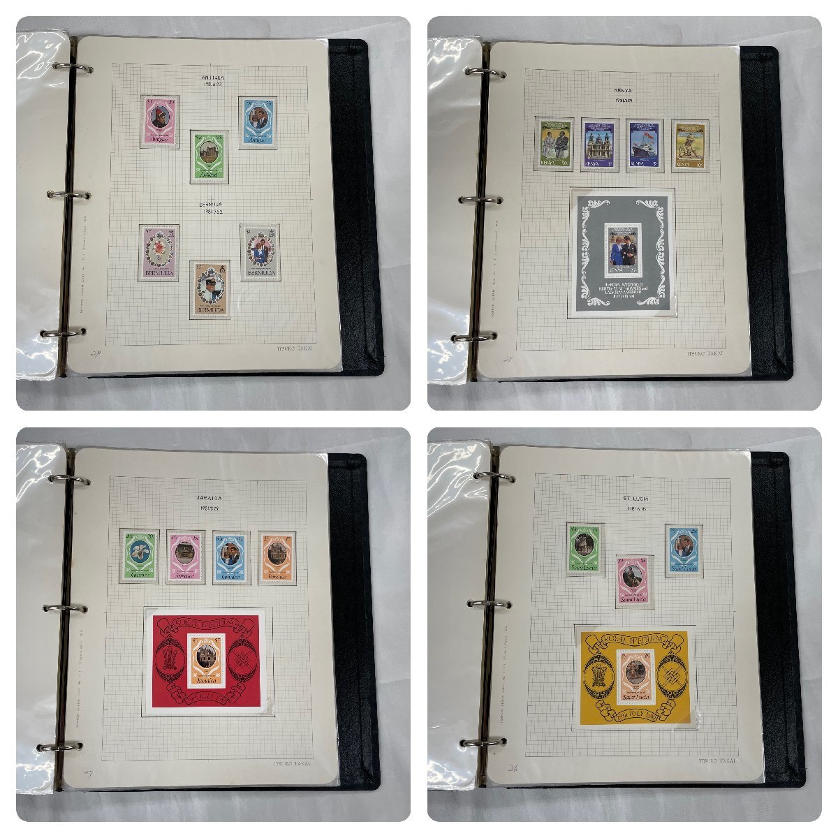 【VOSTOK POSTAGE STAMP ALBUM】日本切手 Royal Wedding 絵画PICTURE 個人作成品 レア ヴィンテージ 質屋 ユニオン 中古B品の画像8