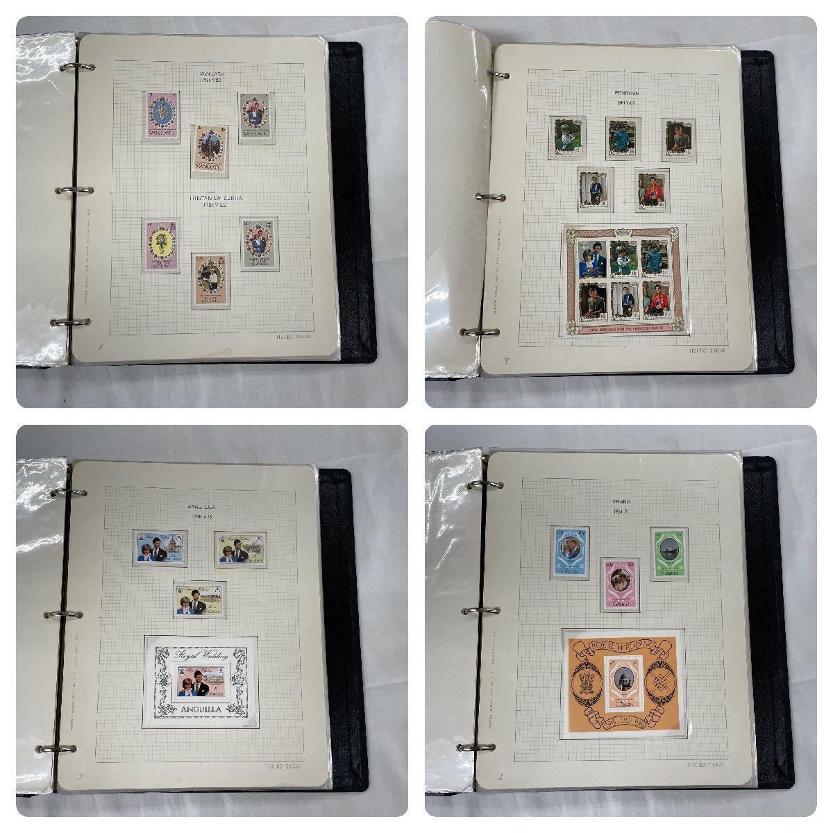 【VOSTOK POSTAGE STAMP ALBUM】日本切手 Royal Wedding 絵画PICTURE 個人作成品 レア ヴィンテージ 質屋 ユニオン 中古B品の画像3