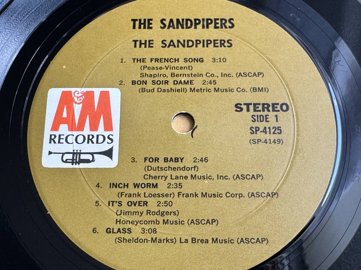The Sandpipers『S.T.』LP Soft Rock ソフトロック 美女ジャケ_画像5