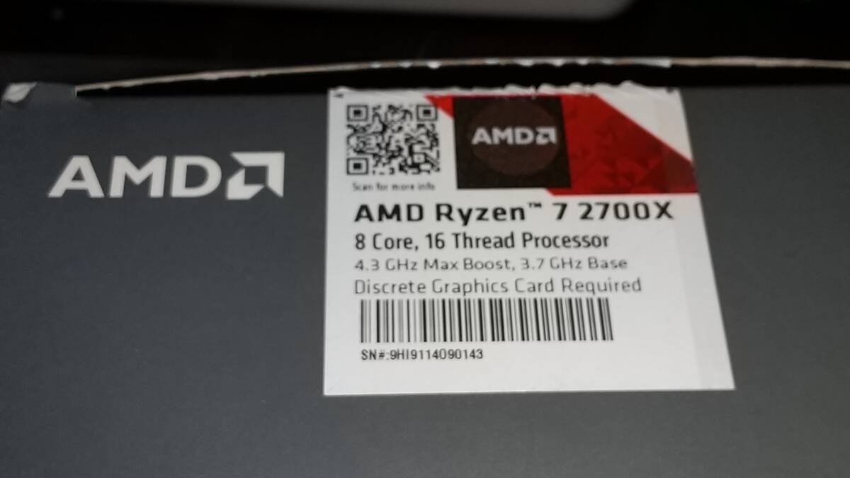 AMD ryzen7 2700X の画像4