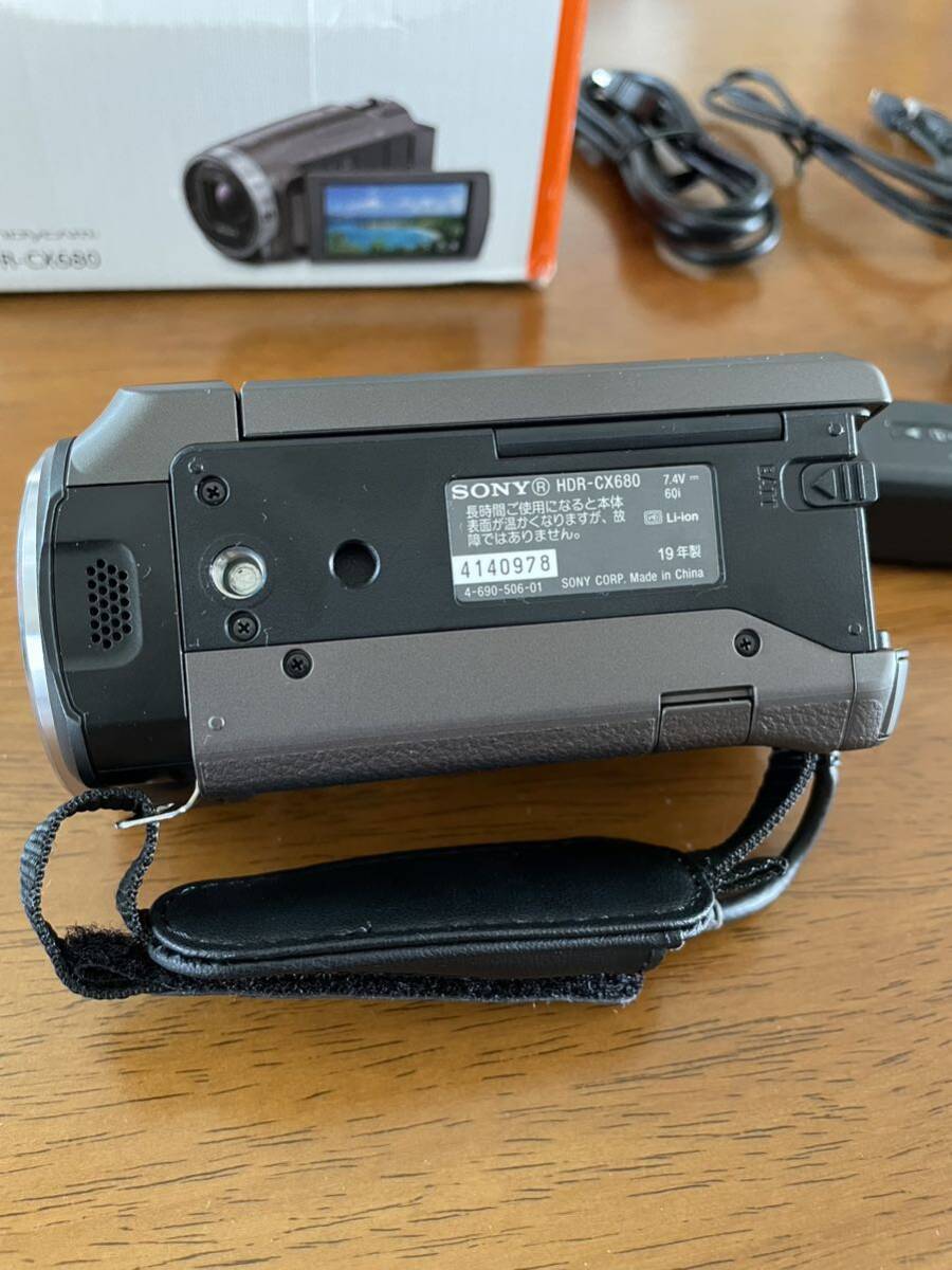 SONY ハンディカム HDR-CX680デジタルHDビデオカメラ 動作確認済み 美品の画像6