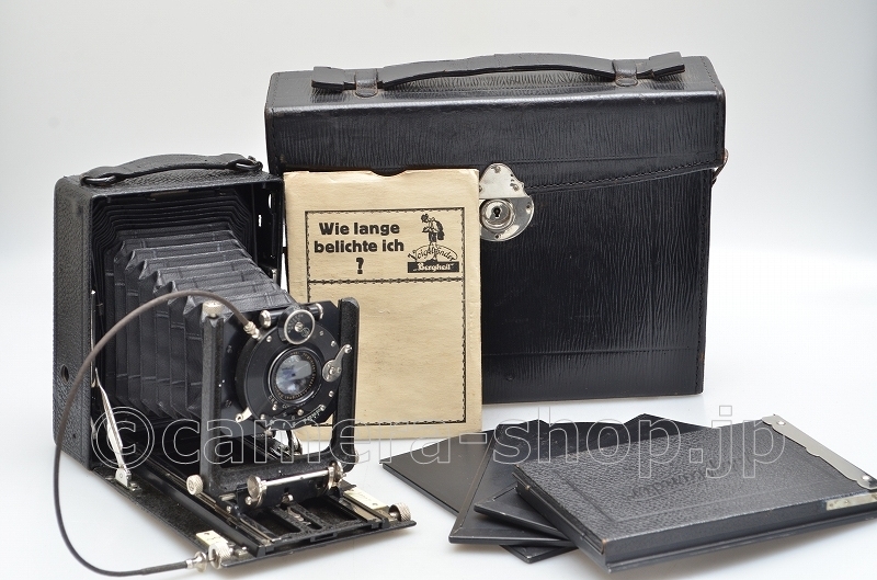 Voigtlander Bergheil c1914 Voigtlander Doppel-Anastigmat RADIAR 6.8/13.5cm w/holder,release,exposure table,caseの画像1