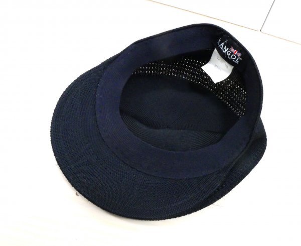 KANGOL カンゴール ★ ハンチング 帽子 TROPIC 504 VENTAIR Mサイズ ★ ロゴ刺しゅう入り ★ ブラック