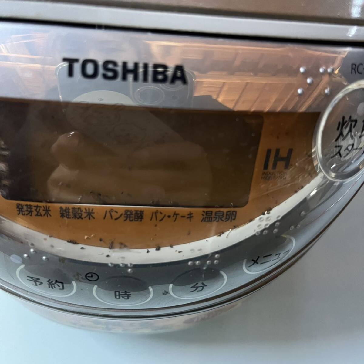 TOSHIBA 東芝 RC-6XH 3.5合炊き IH炊飯ジャー 炊飯器 中古品 Yの画像2