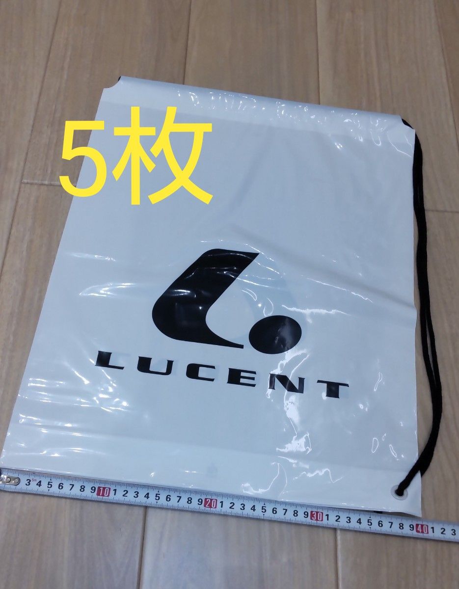 ルーセントビニールバッグ LUCENT 紐付き ショッパー テニス バドミントン 買い物袋 エコバッグ スポーツ 部活 遠征 エコ