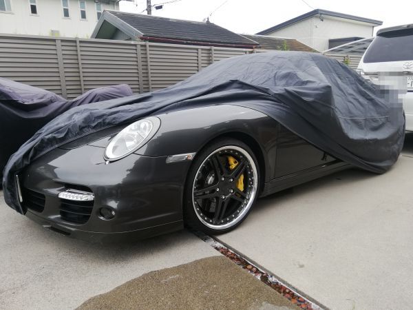 ポルシェ911カレラに！超軽量プログレードカーカバー！多層構造ソフトメッシュ！軽量・通気性に特化したボディカバー　オートカバー_装着車両イメージ