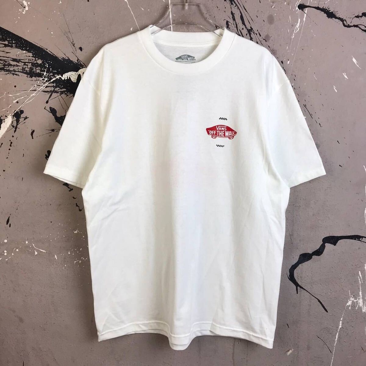 Tシャツ 半袖 ストリート系 バンズ VANS ロサンゼルス 白 スケボー スケードボード LA Lサイズ_画像4