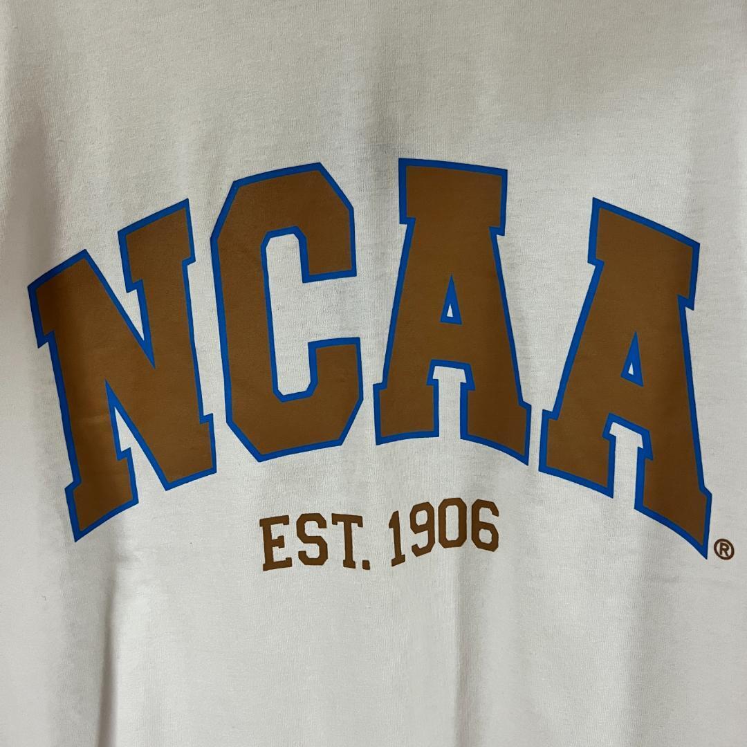NCAA 全米大学体育協会 - MEN 長袖Tシャツ ロンT 白色 アメカジ ストリートファッション アメフト Lサイズ (タグ付き未使用品)_画像2